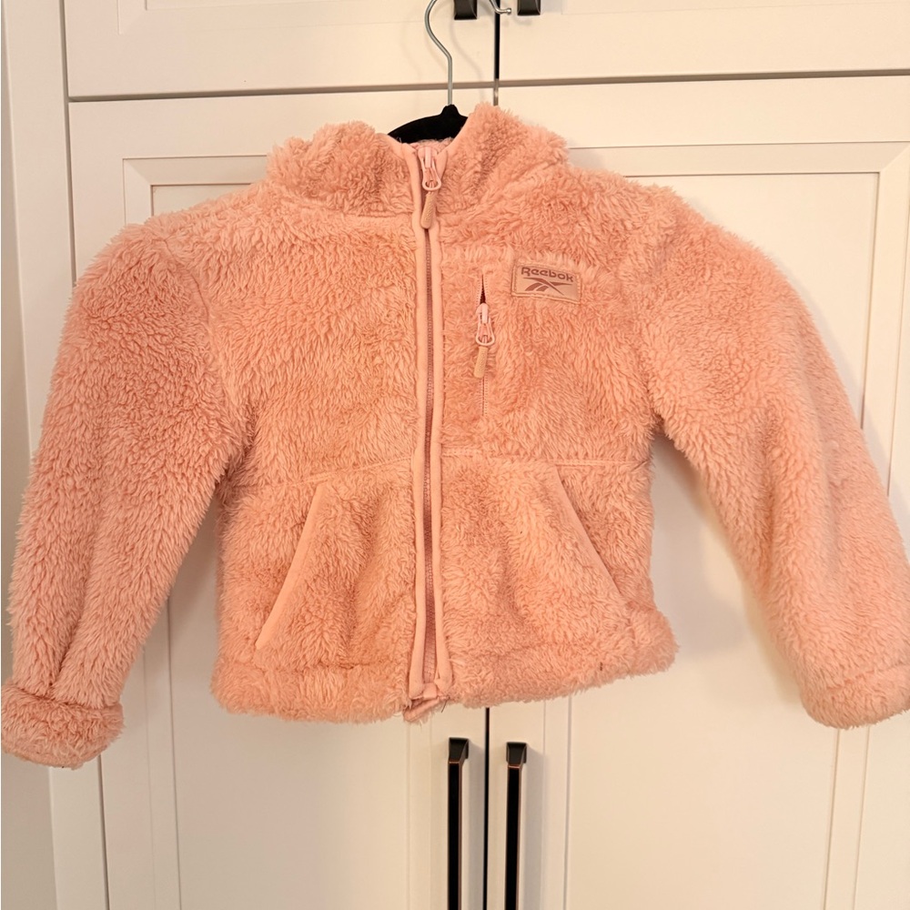 Reebok Blush Pink Fleece Jacket